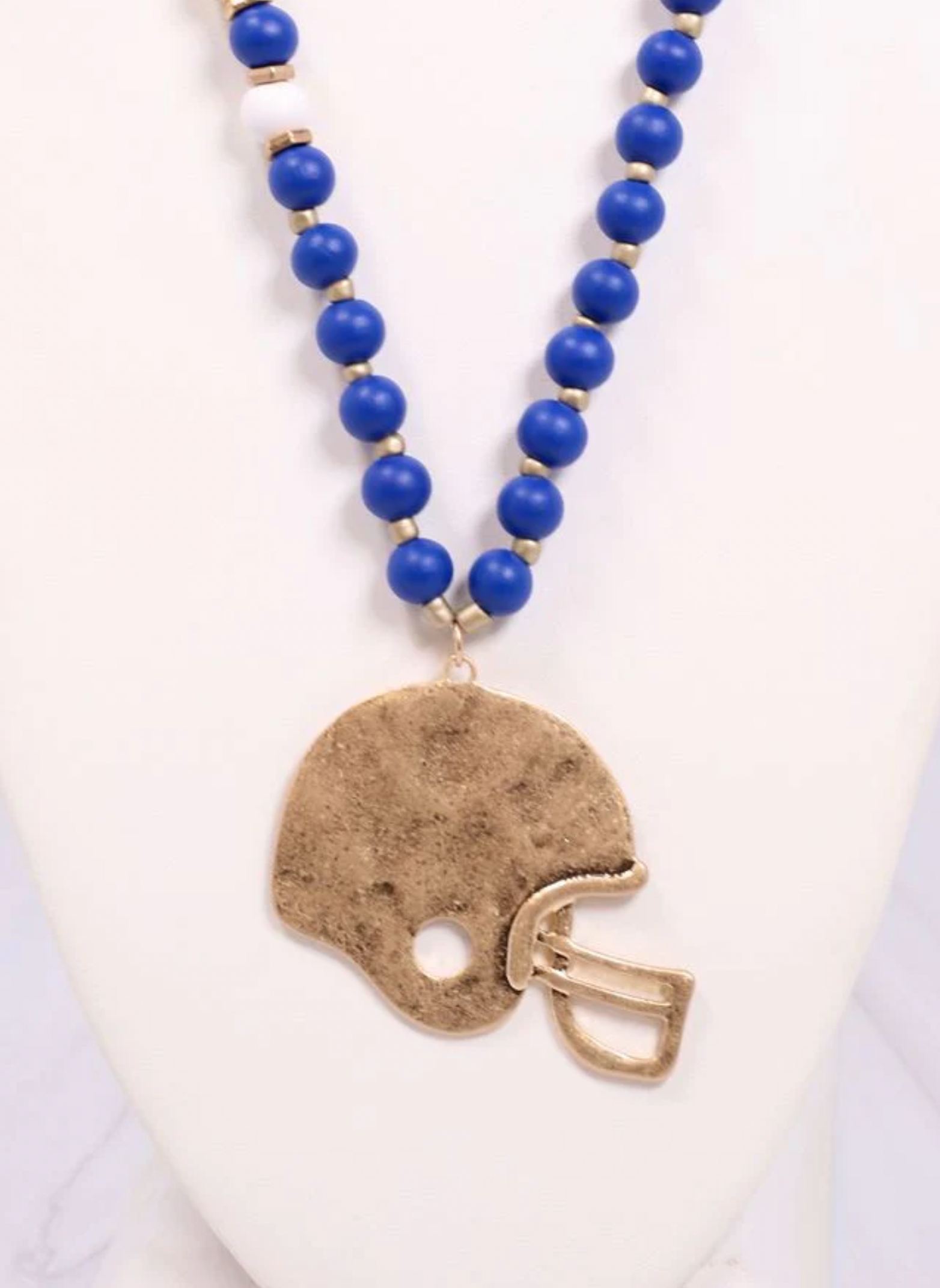 Cheering You On Necklace In Blue