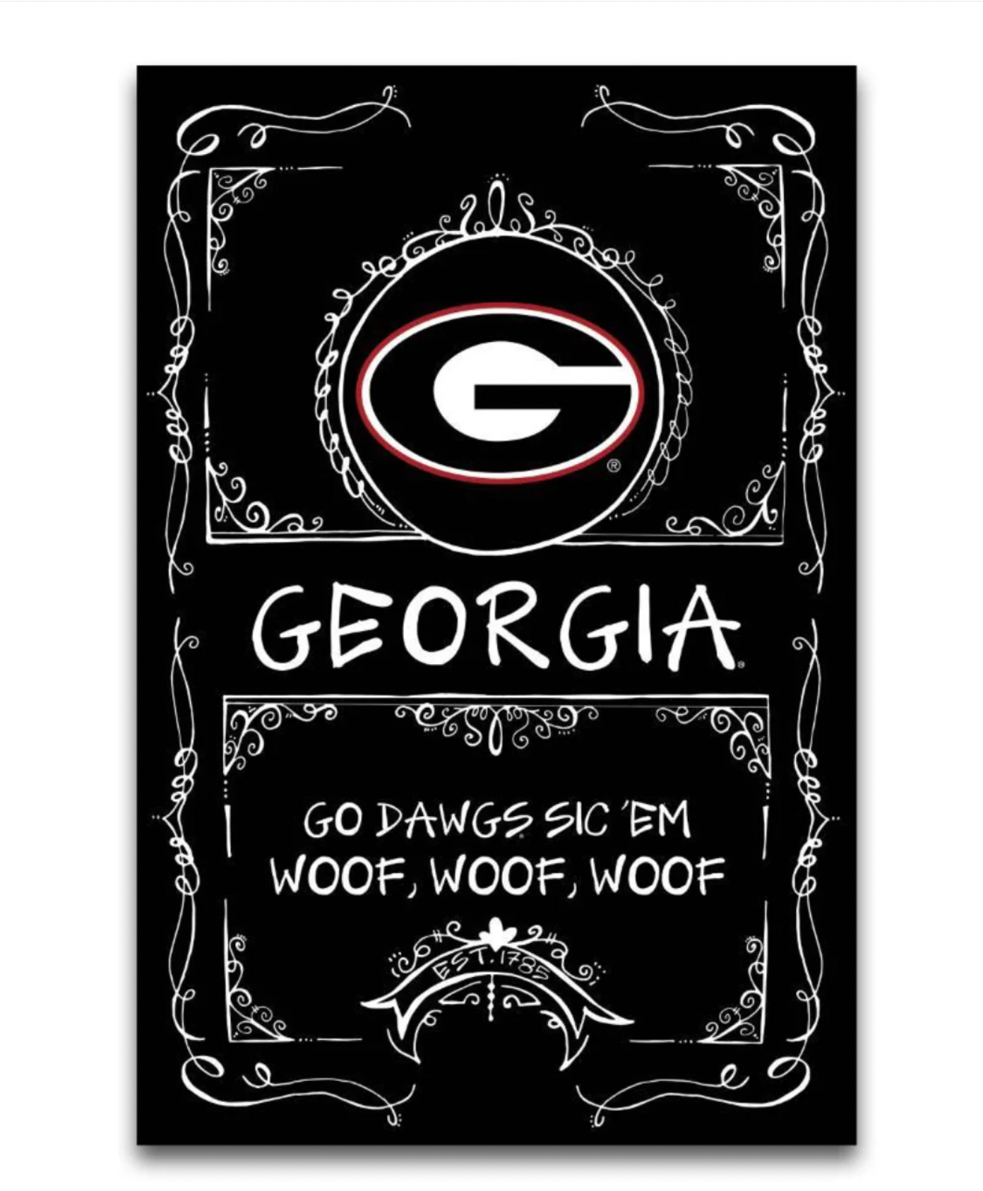 UGA Black Out Flag