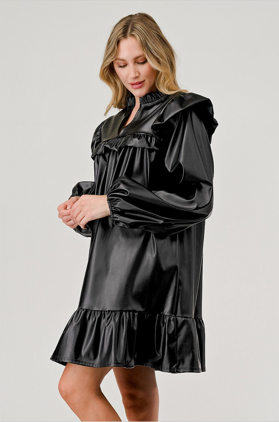 Porter Leather Dress