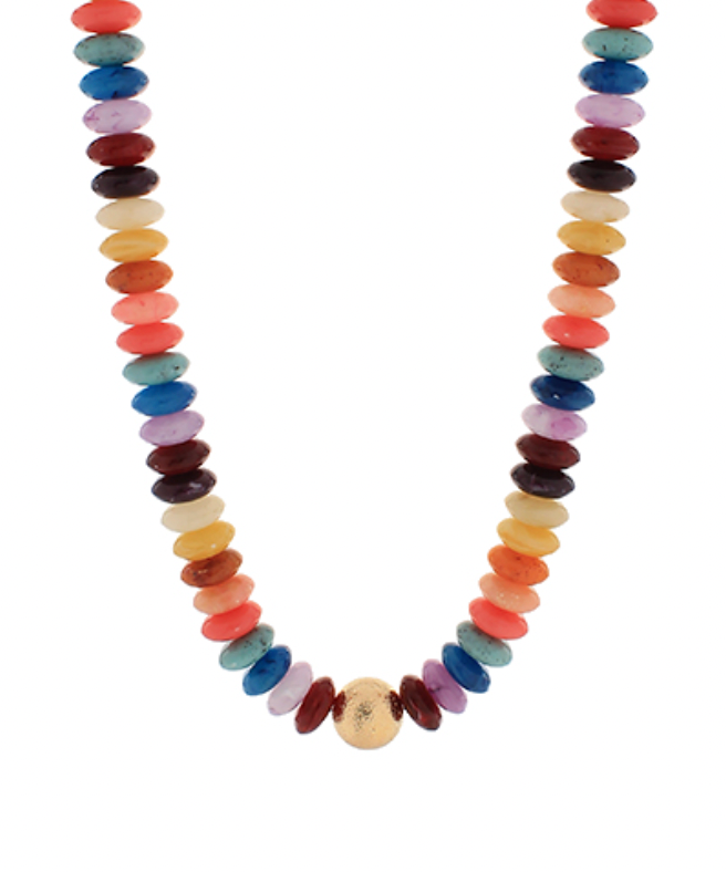 Keeping It Current Necklace Jewel Tones