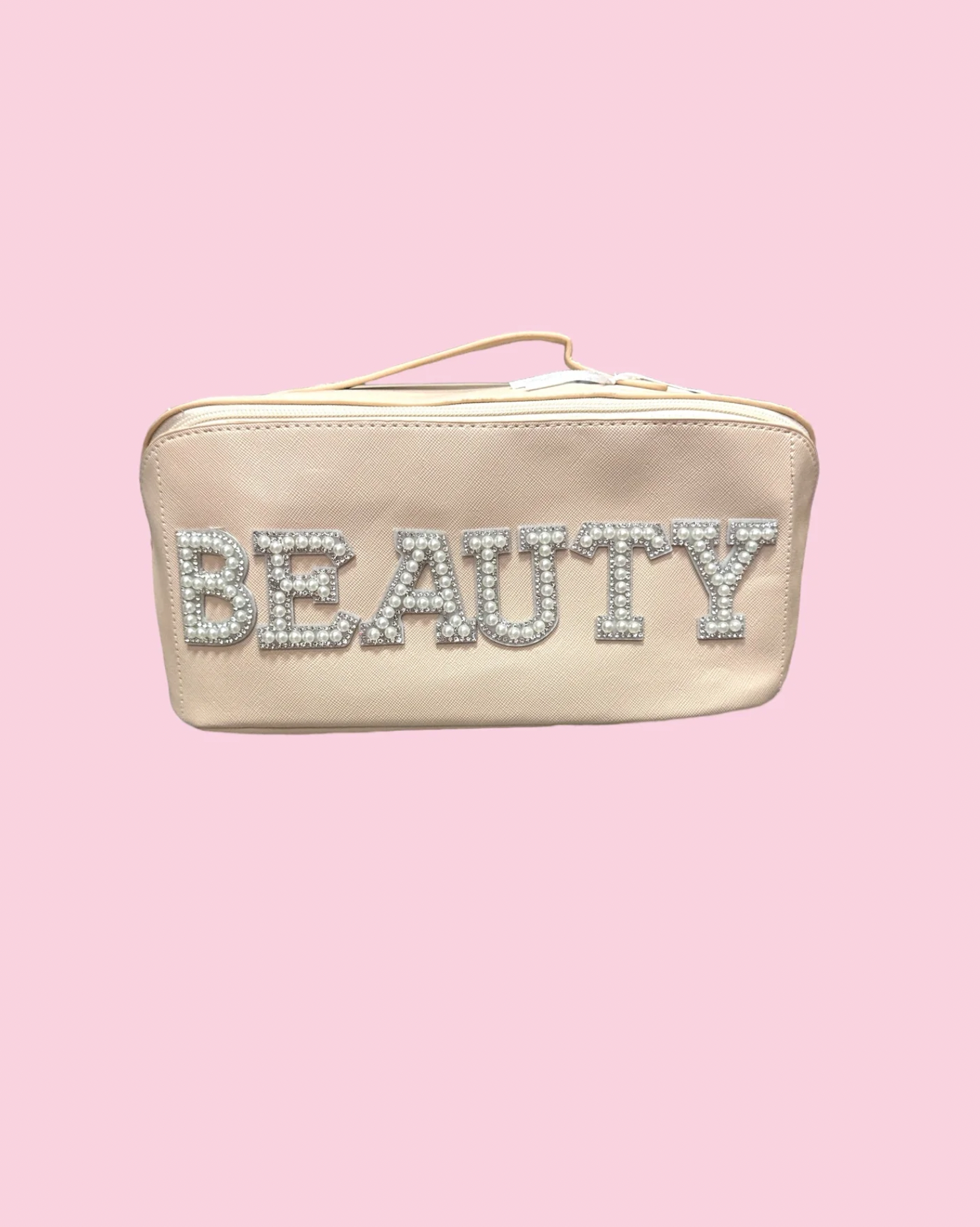 Beauty Pearl Patch Makeup Bag