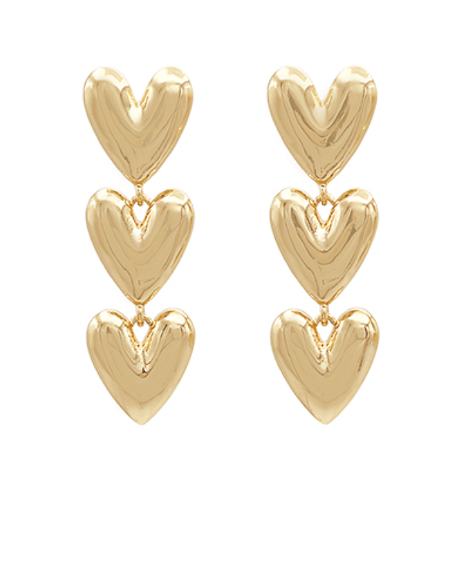 Heart Of Gold Earrings