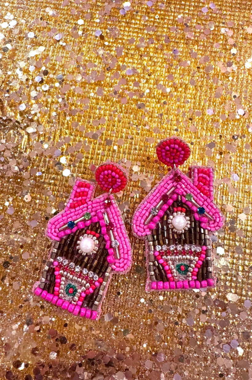 Too Sweet Gingerbread House Earrings