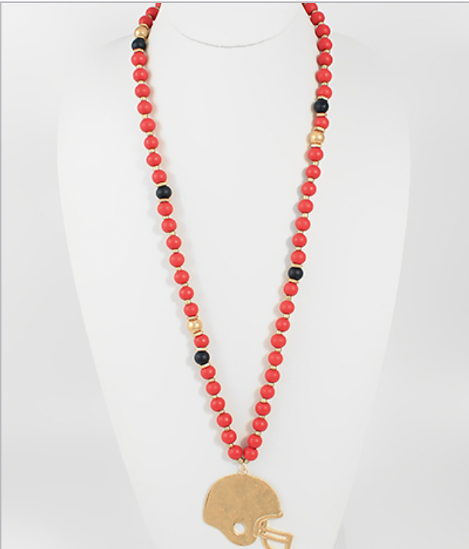 Cheering You On Necklace In Red