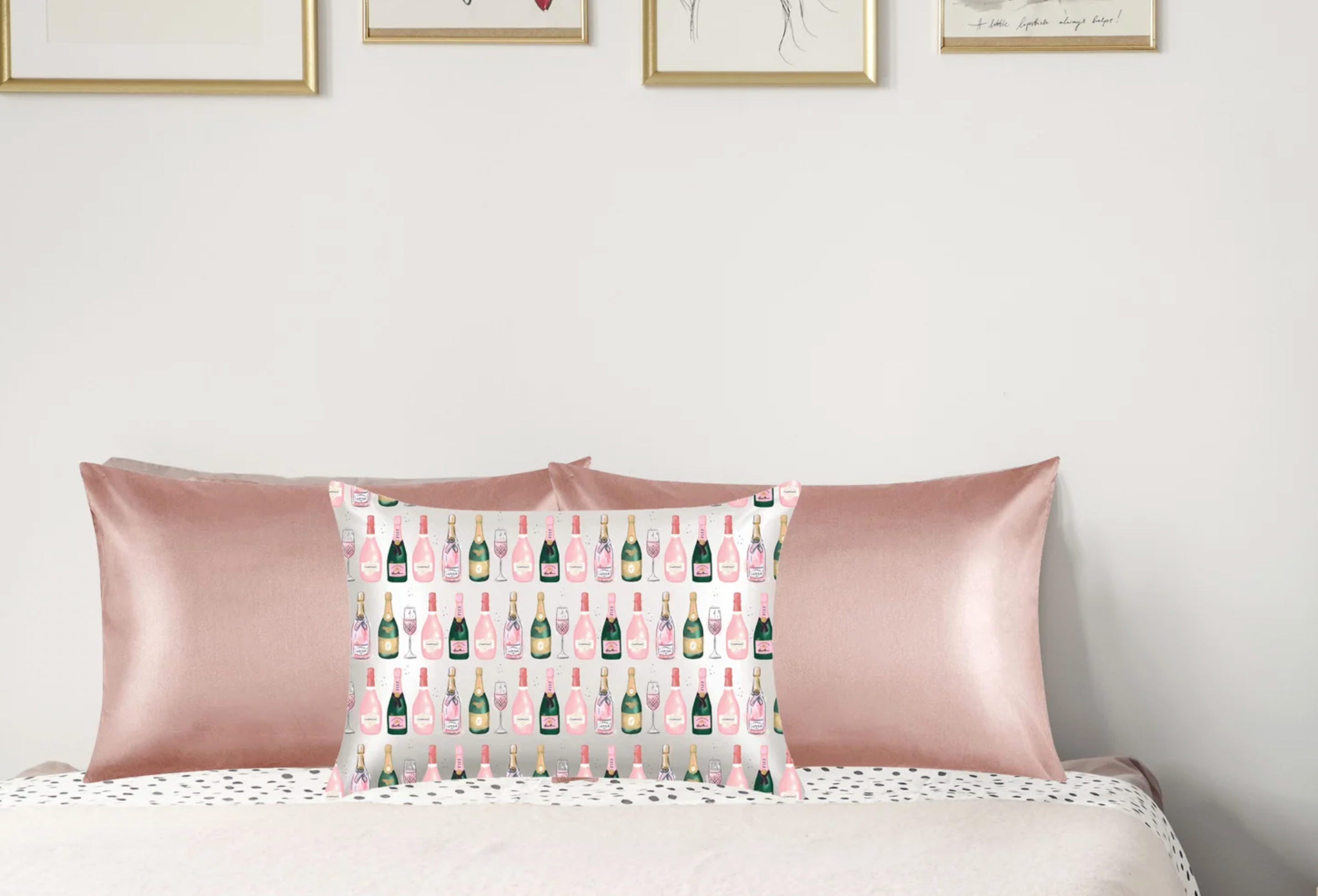 Champagne Satin Pillow Case