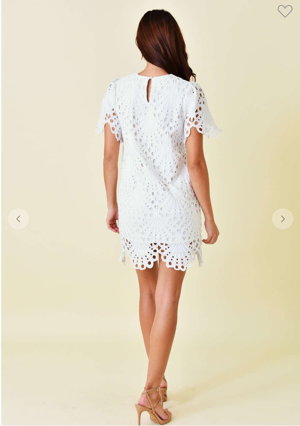 Blushing Belle Scallop Lace Dress