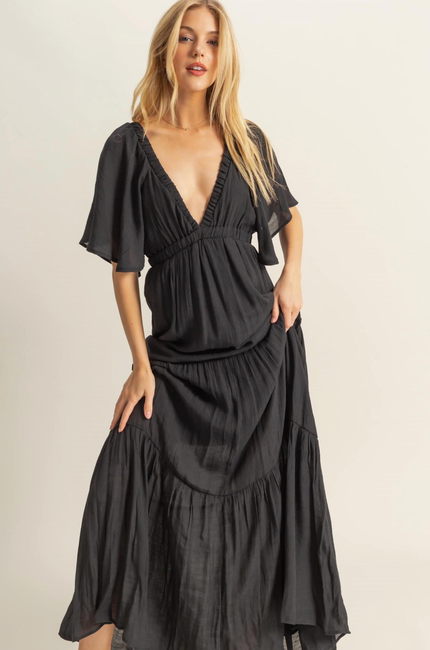 Meet Me At Midnight Maxi Dress