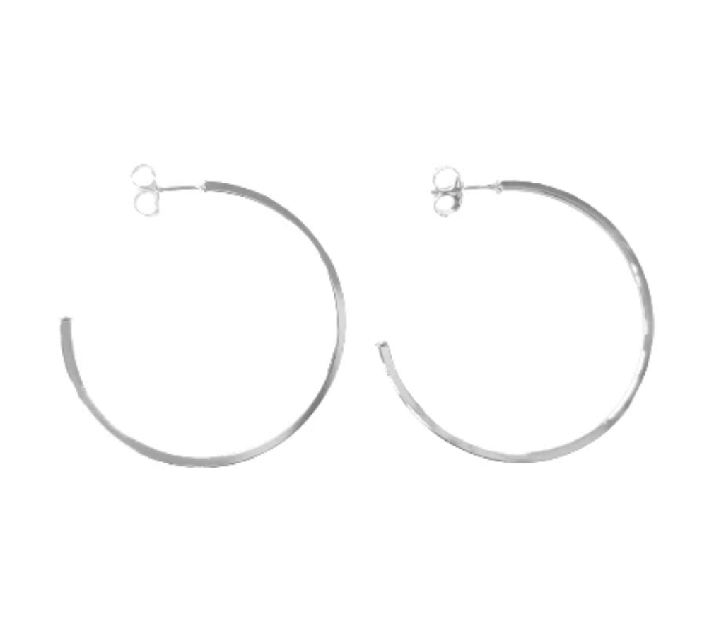 Perfect Hoops in Shiny Silver Plated
