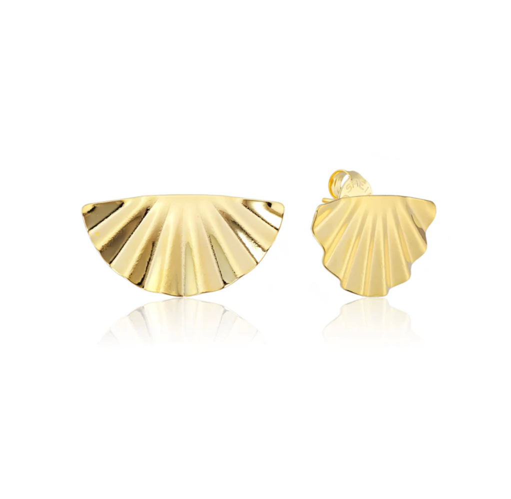 Hank Studs in Shiny 18K Gold Plated