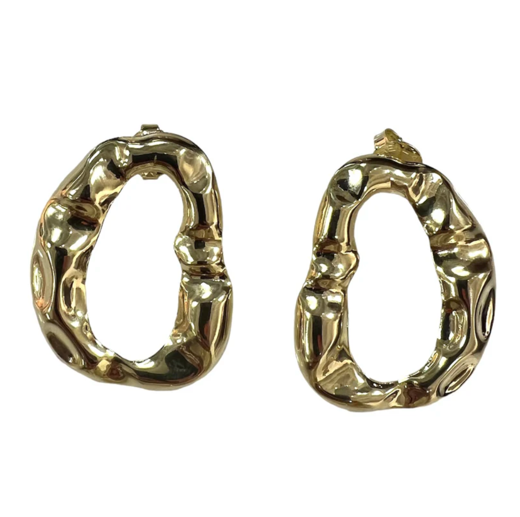 Amalfi Studs in Shiny 18K Gold Plated