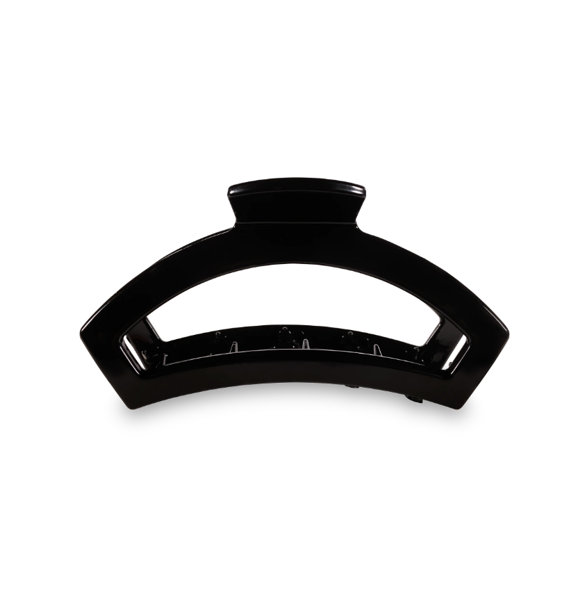 Open Jet Black Medium Hair Clip