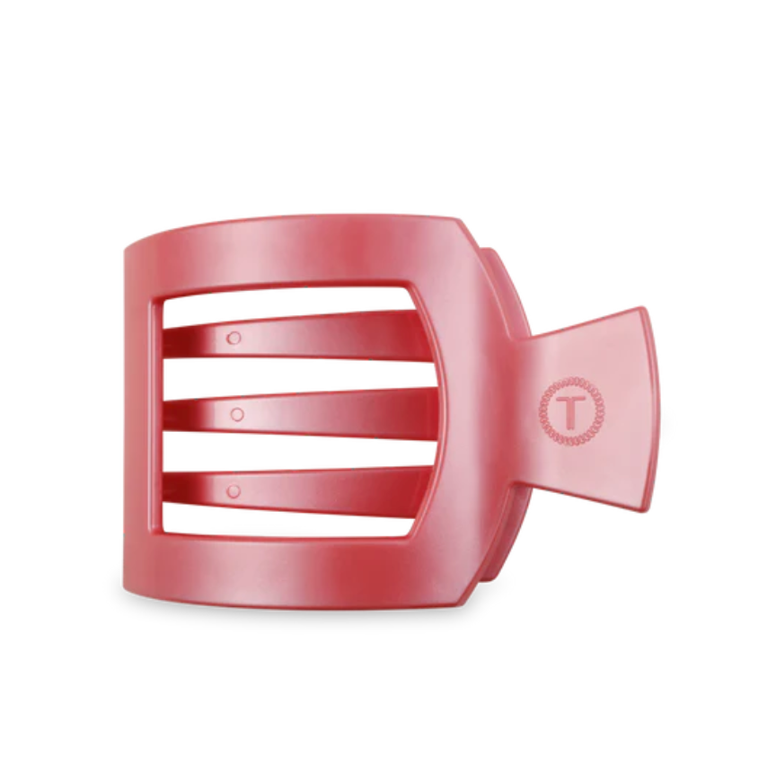 Calming Coral Large Flat Square Clip