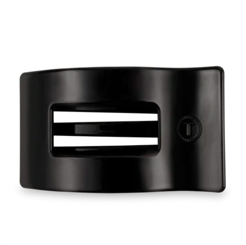 Jet Black Large Flat Rectangle Clip