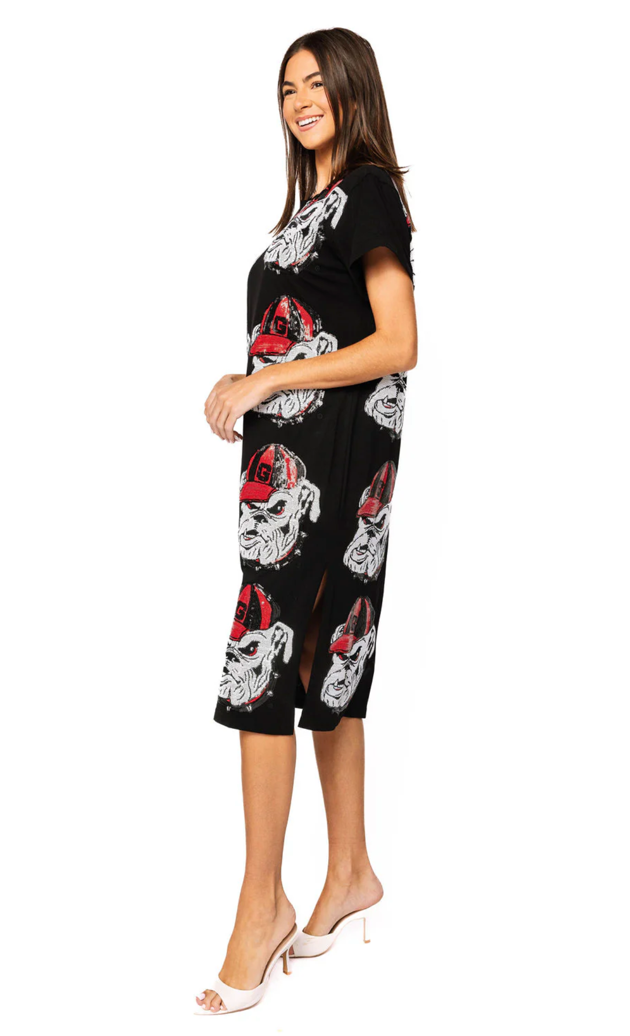 Licensed UGA Mascot Midi Tee Dress