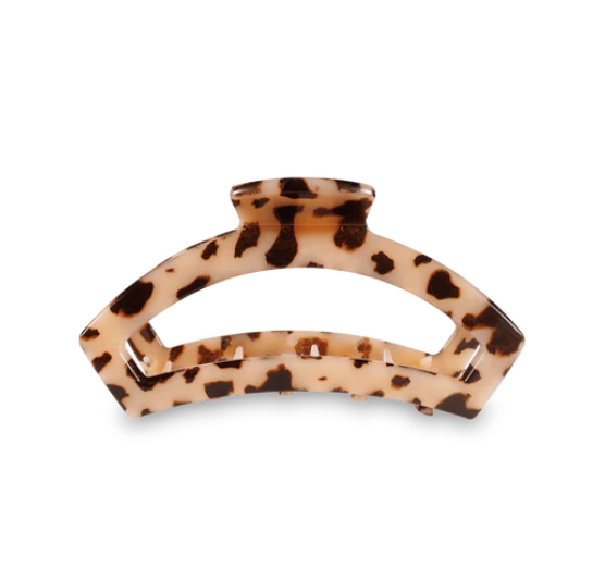 Open Blonde Tortoise Medium Hair Clip