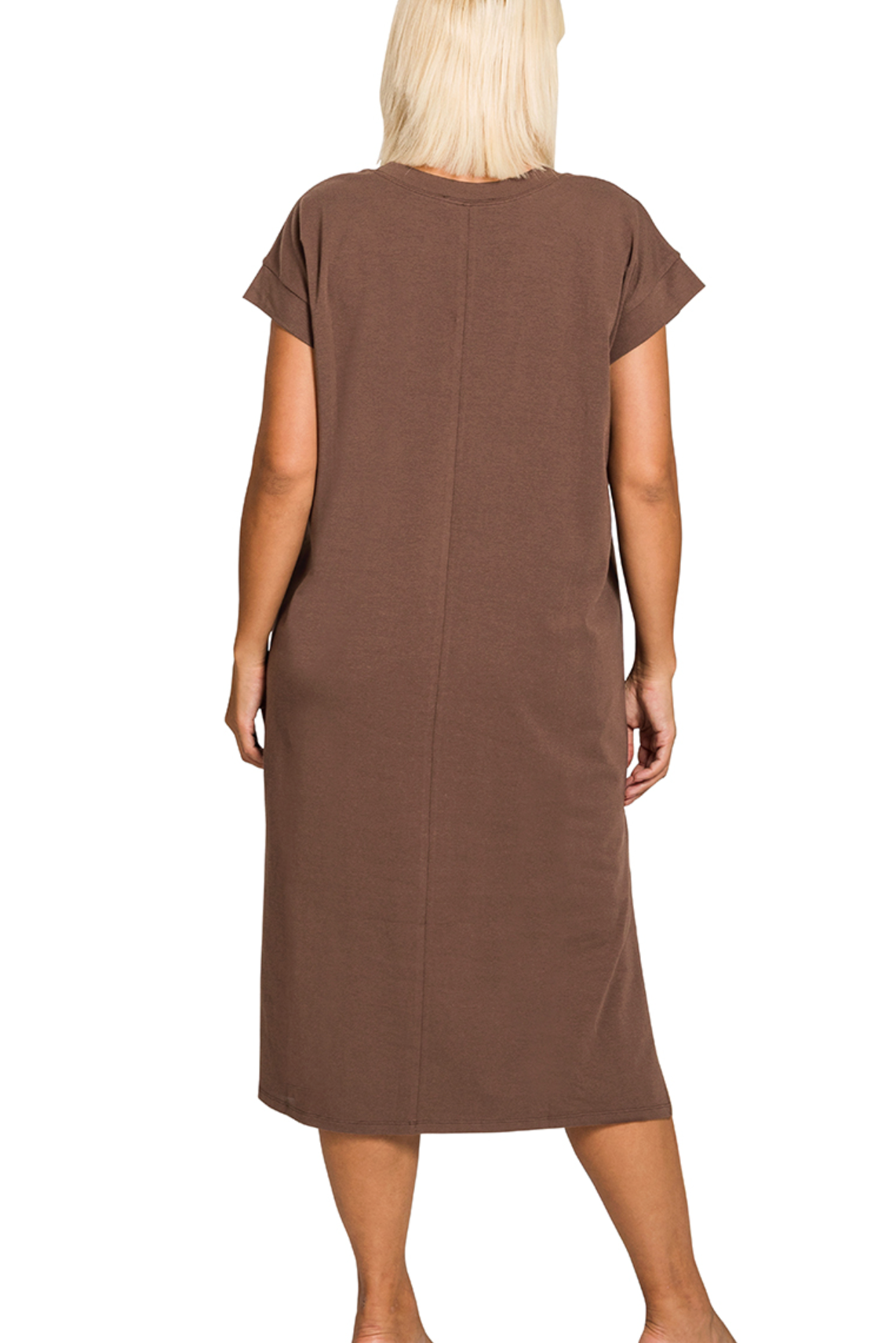 Sophie Midi Dress In Brown