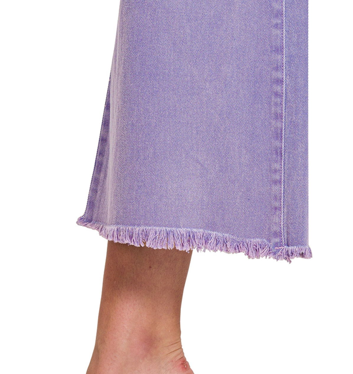 Laidback Luxe Frayed Pants In Sand Beige