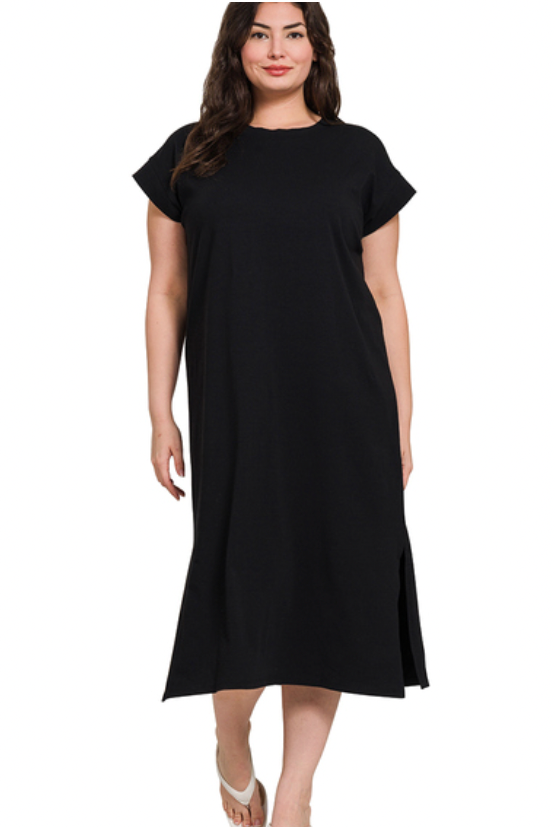 Sophie Midi Dress In Black