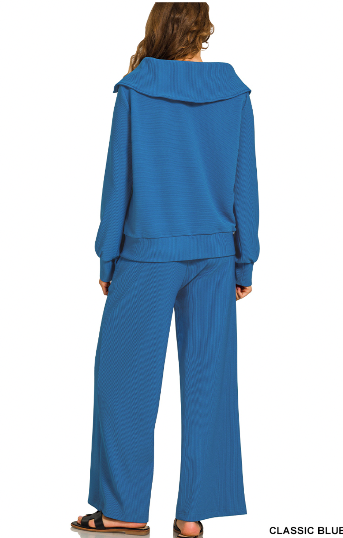 Kendra Ribbed Set In Brown