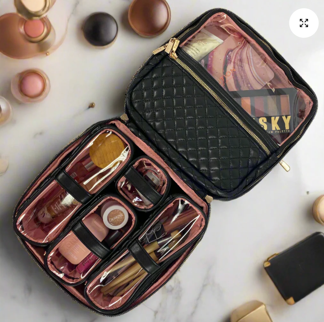 Mini Diva Makeup Case In Timeless Quilted