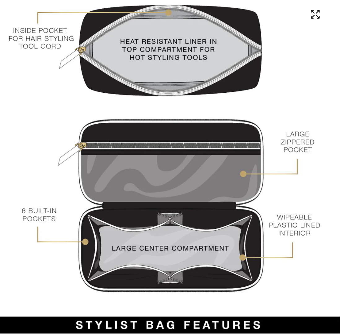 Stylist Travel Bag In Fuchsia Velvet