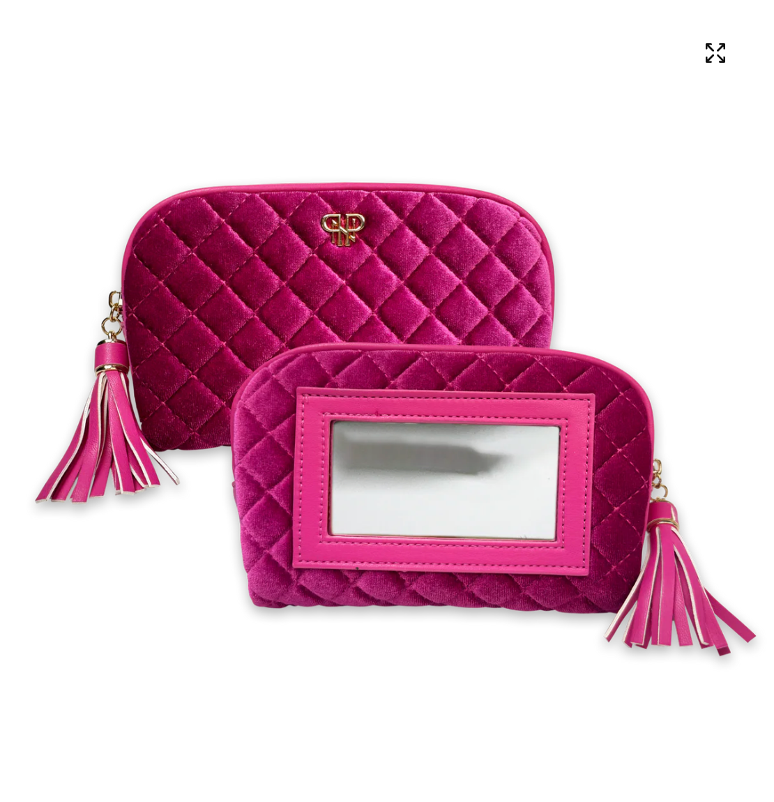 Glam Makeup Case In Fuchsia Velvet