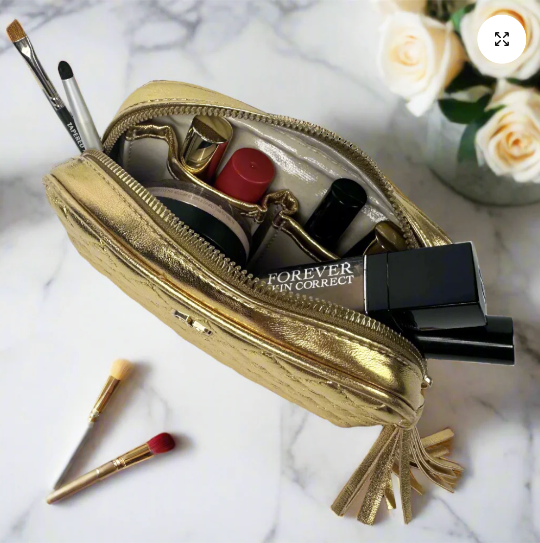 Glam Makeup Case In 24 Karat