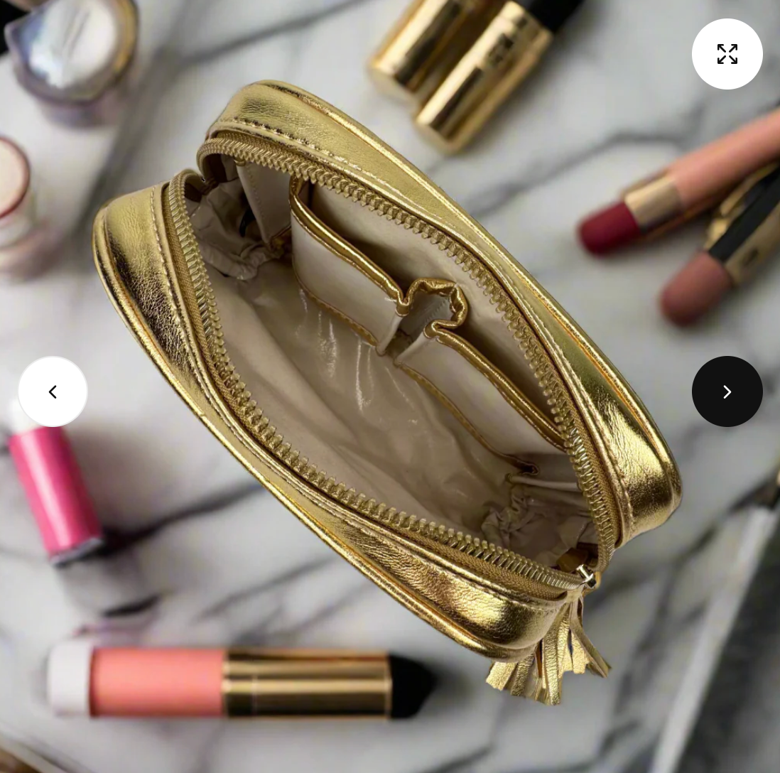 Glam Makeup Case In 24 Karat