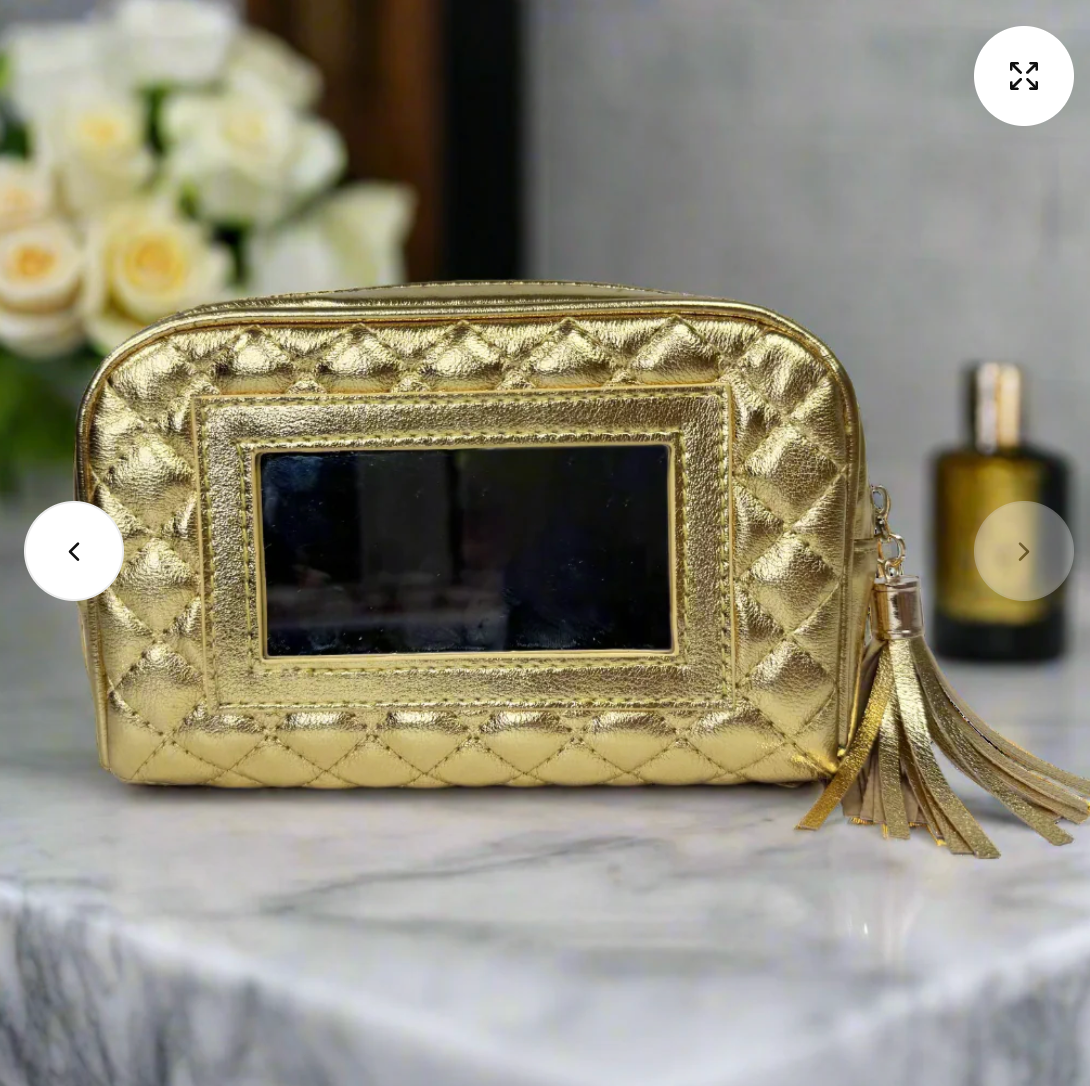 Glam Makeup Case In 24 Karat