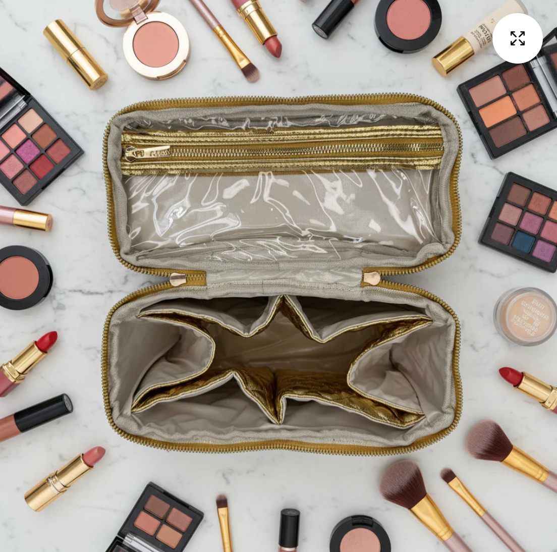 Classic Train Case In 24 Karat