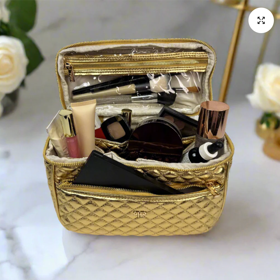 Classic Train Case In 24 Karat