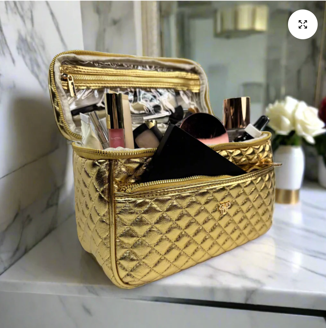 Classic Train Case In 24 Karat