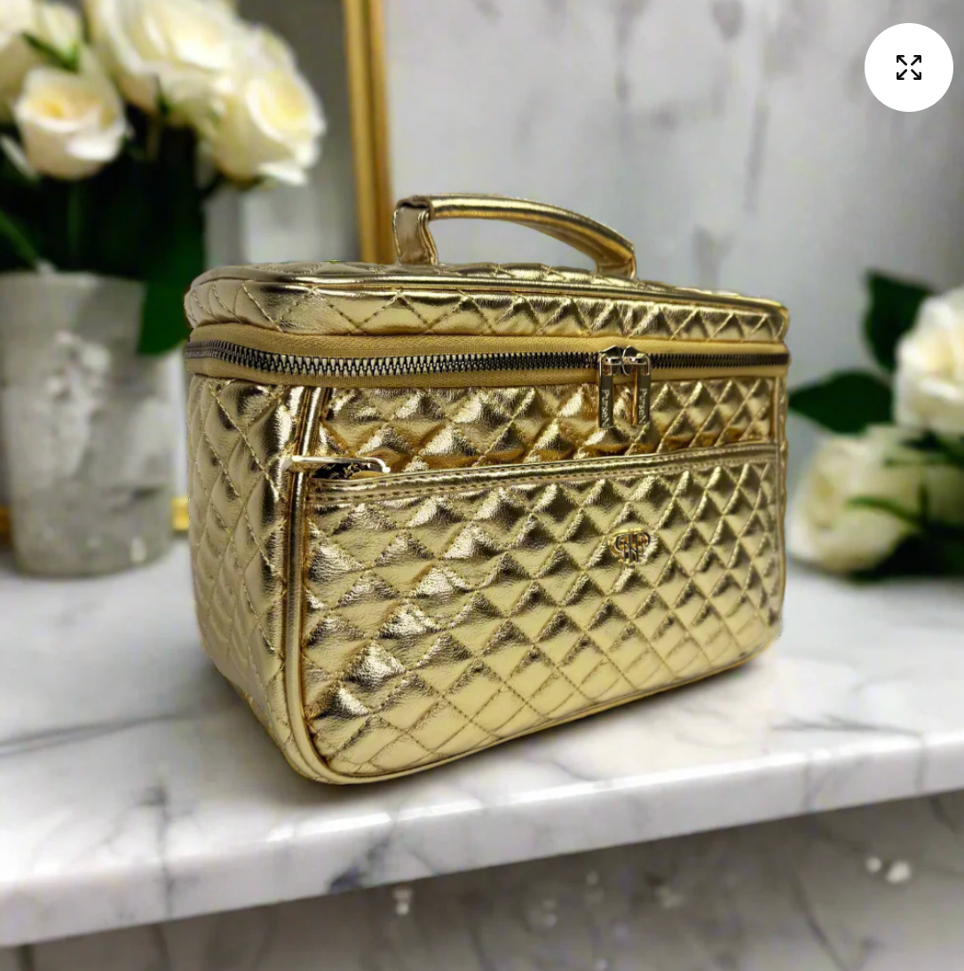 Classic Train Case In 24 Karat