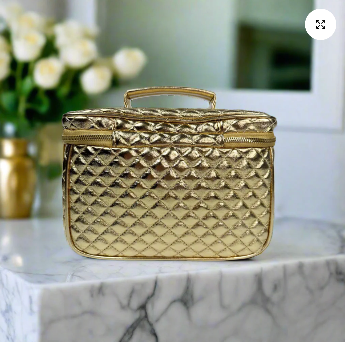 Classic Train Case In 24 Karat