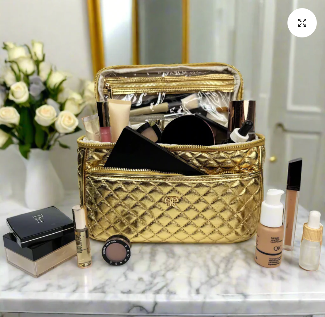 Classic Train Case In 24 Karat