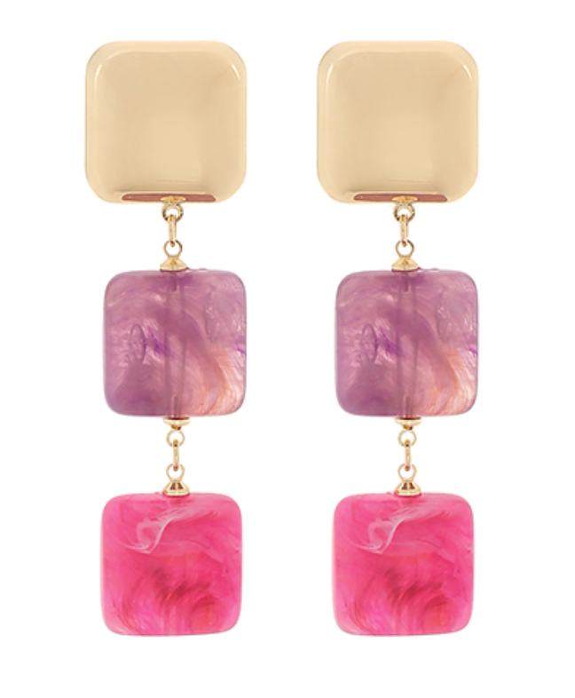 Perfect Day Earrings In Pink