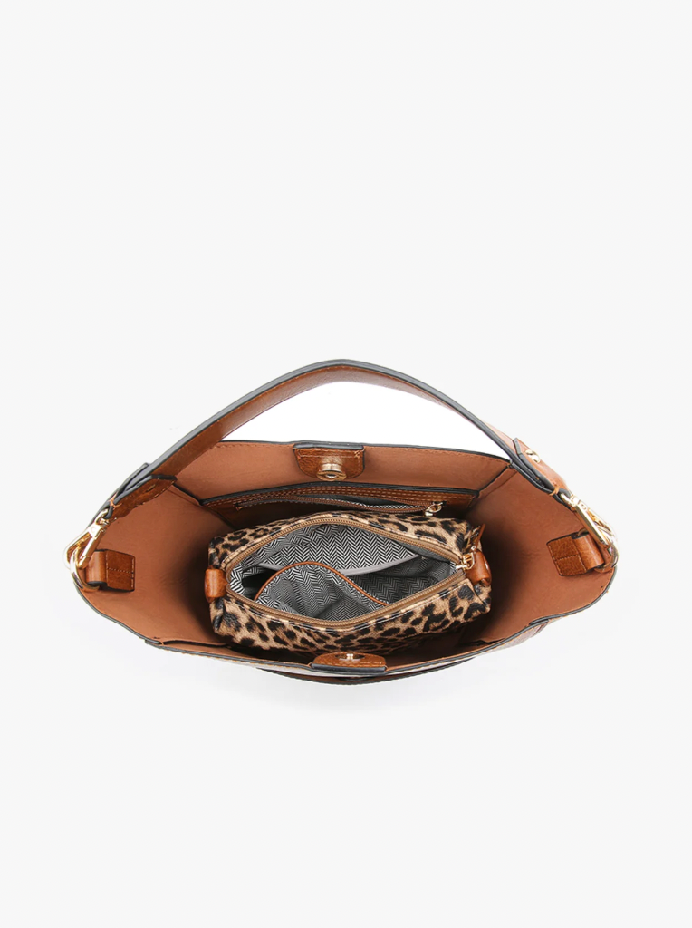 Abbey 2-In-1 Bucket Bag In Black