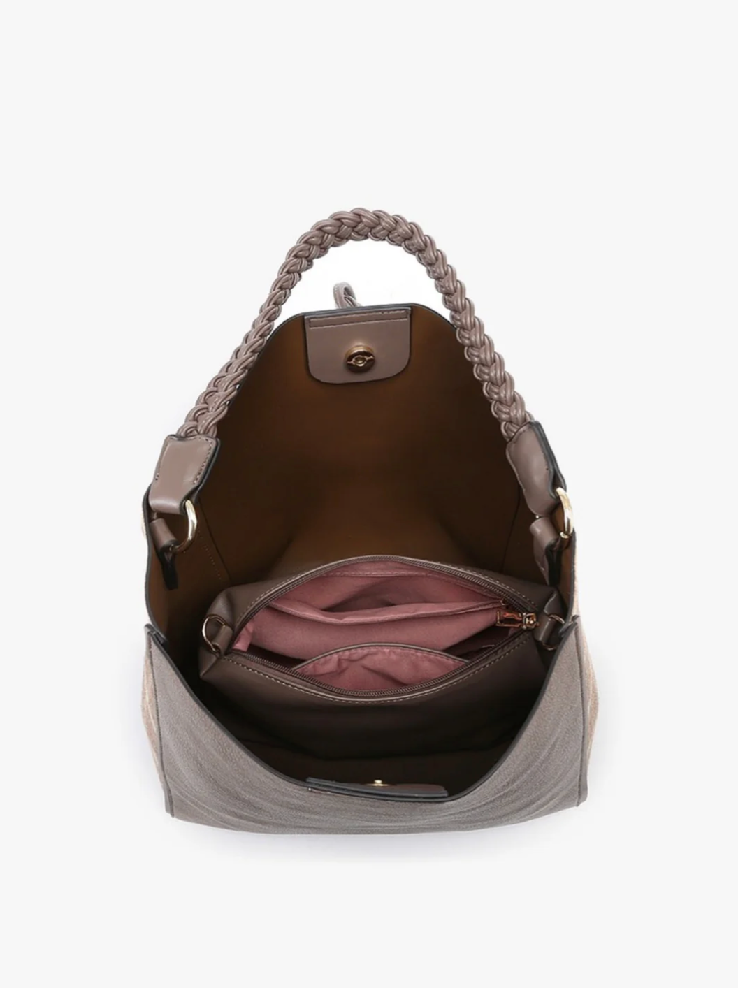 Dina Contrast Tassel Tote