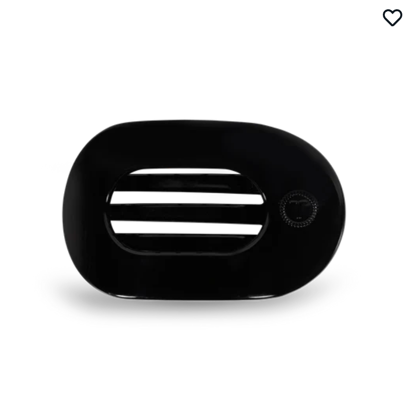 Jet Black Medium Flat Round Clip