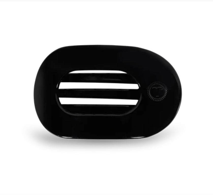 Jet Black Small Flat Round Clip