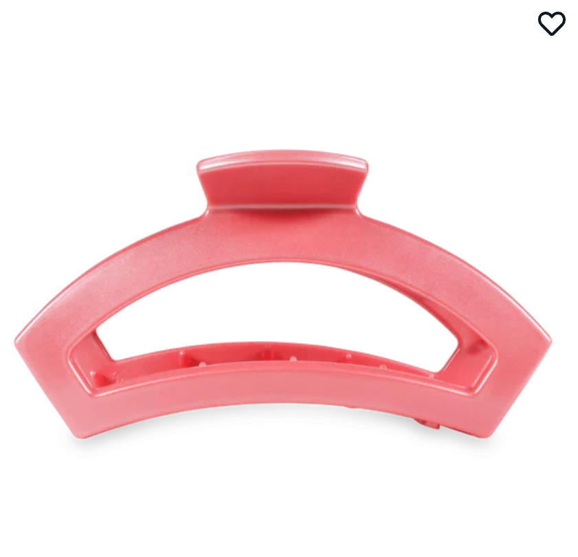 Open Calming Coral Medium Hair Clip