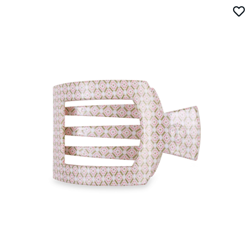 Laura Park Pine + Pearl Medium Flat Square Clip