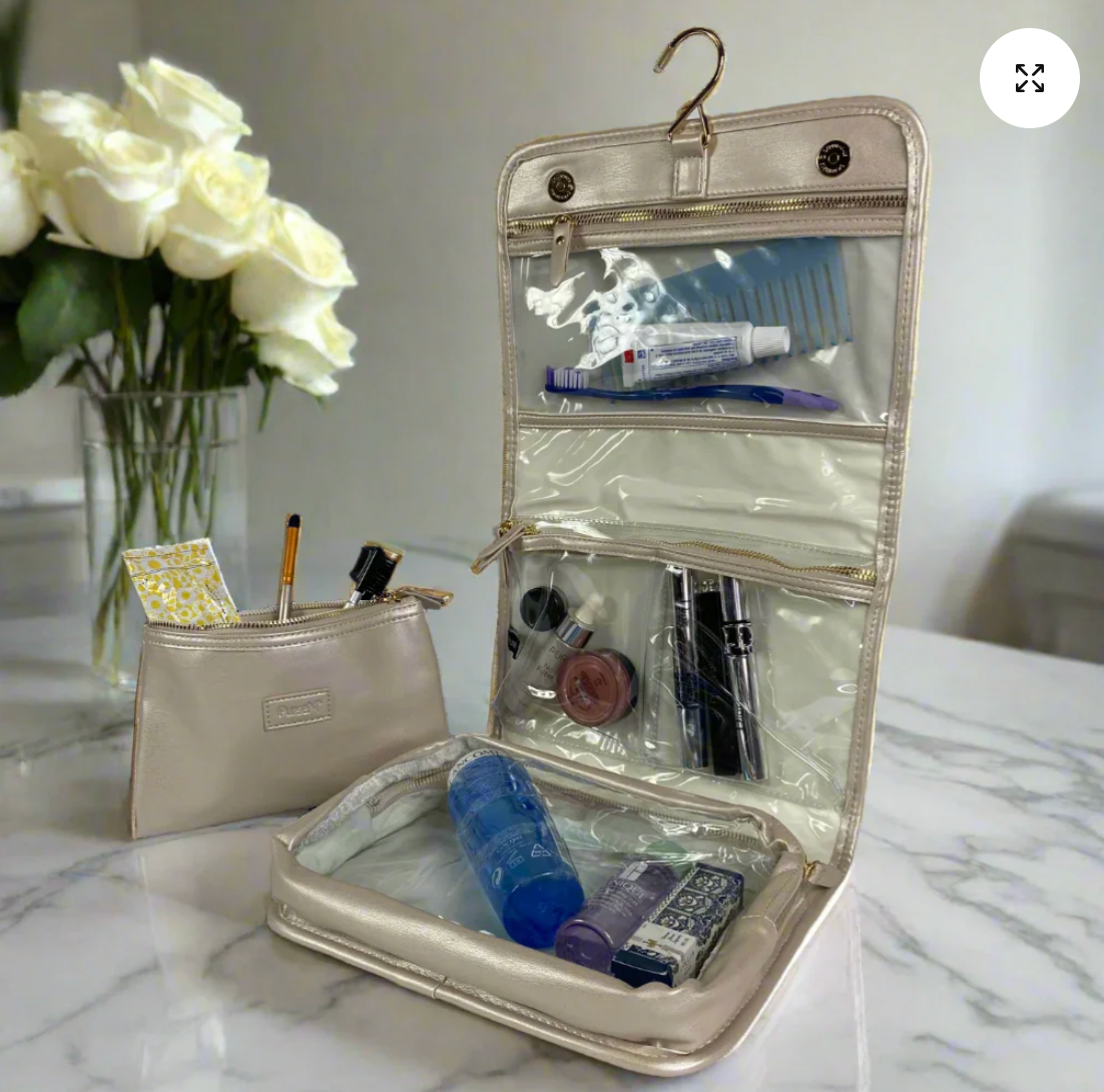 Classic Toiletry Case In Pearl Quilted