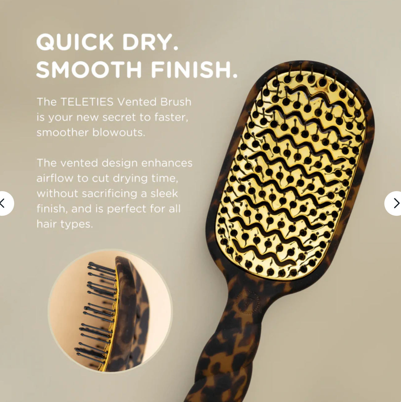 Vented Hair Brush In Tortoise