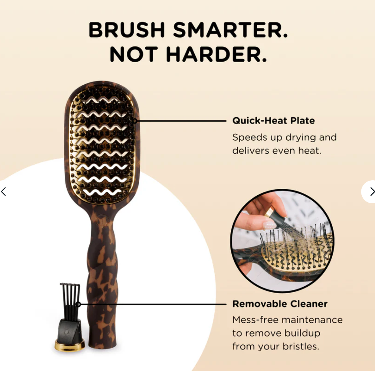 Vented Hair Brush In Tortoise