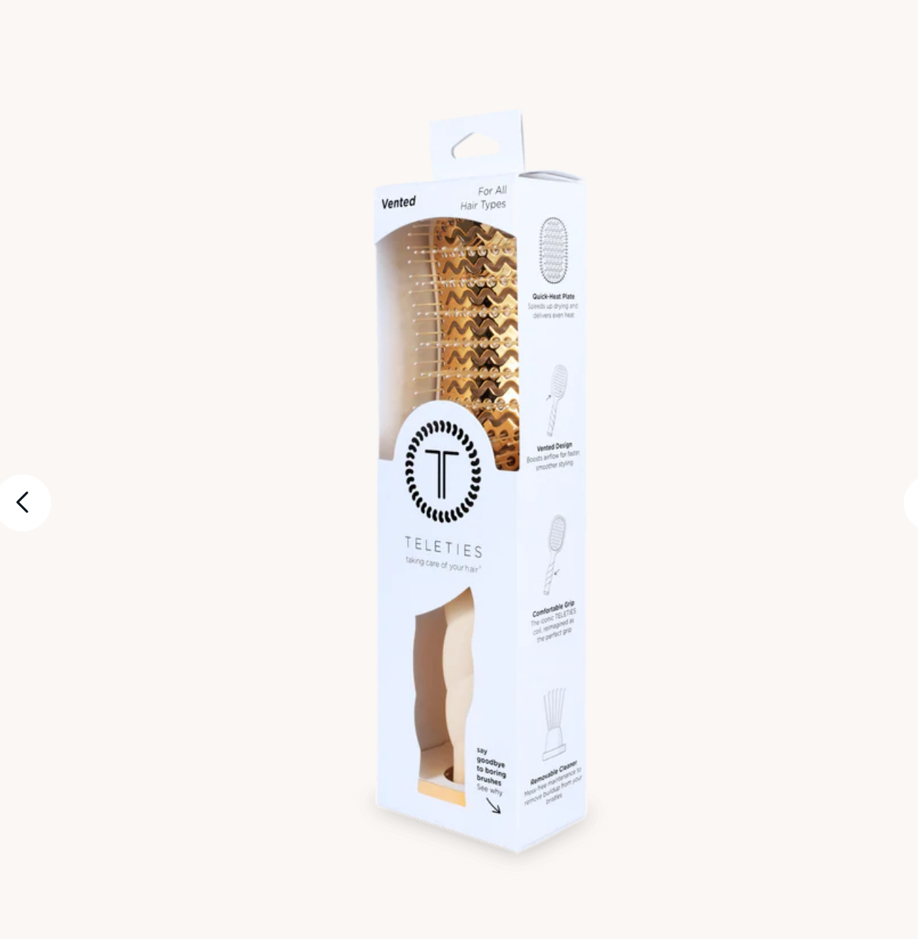 Vented Hair Brush In Tan