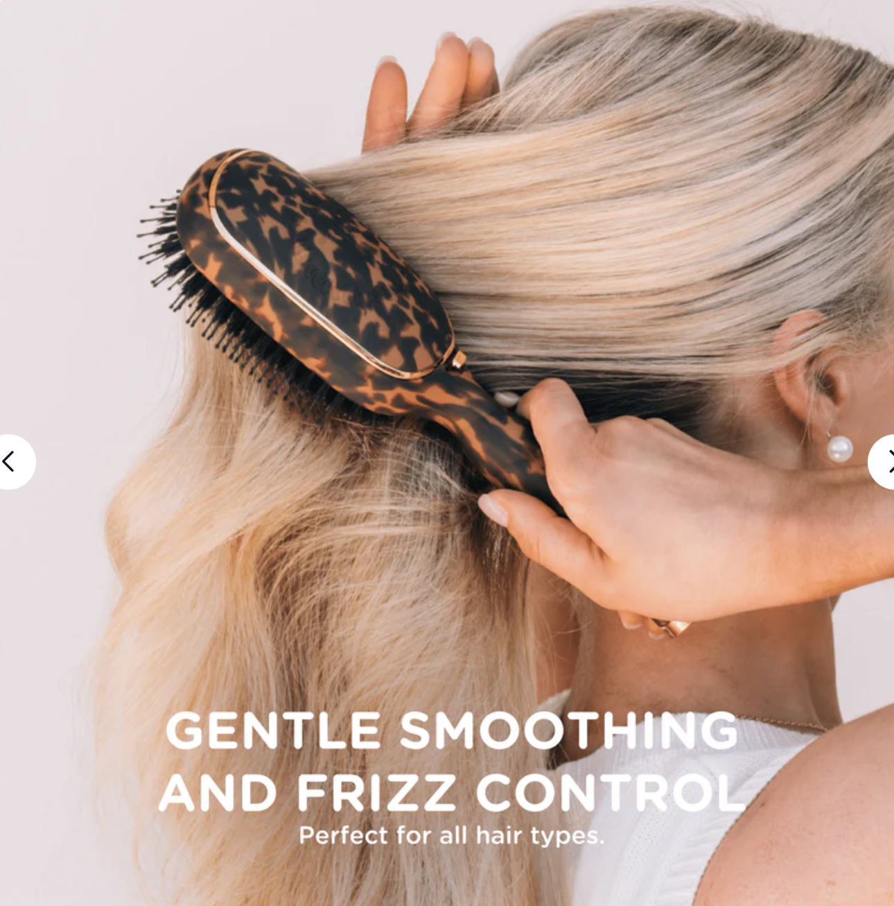 Boar Bristle Hair Brush In Tortoise