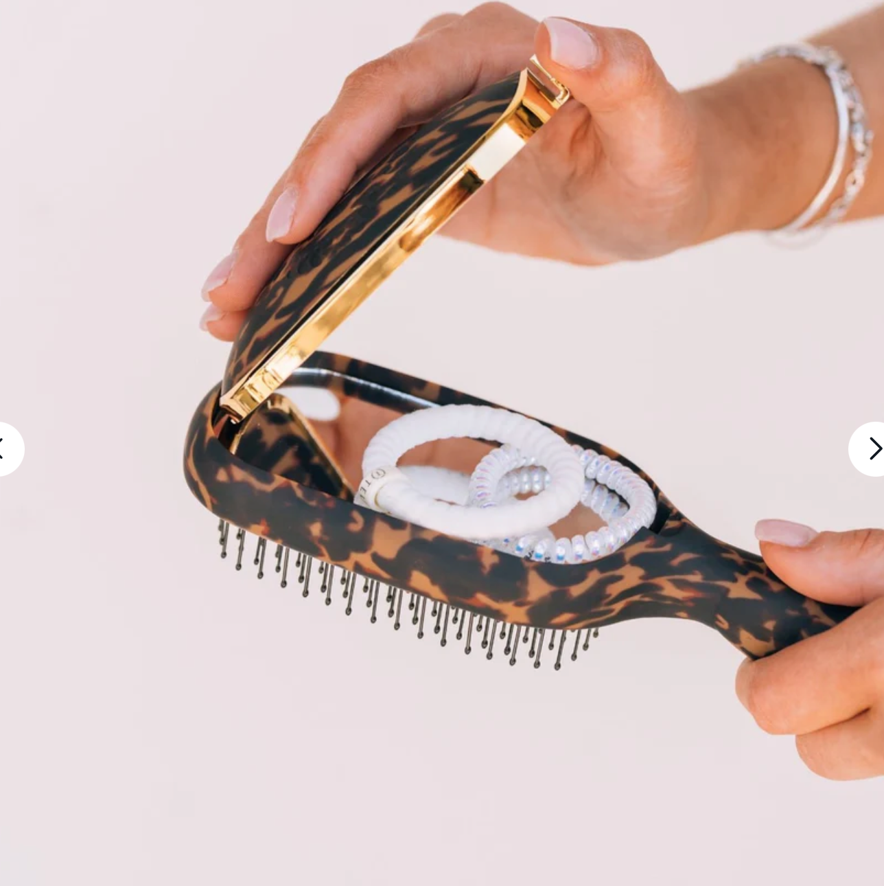 Detangler Hair Brush For Thick Hair In Tortoise