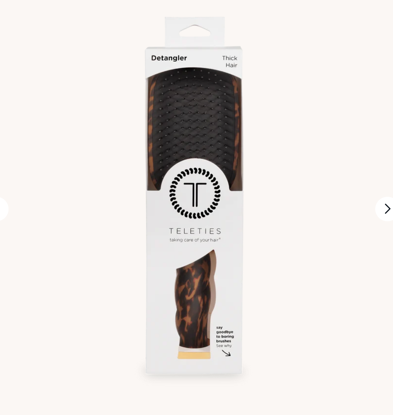 Detangler Hair Brush For Thick Hair In Tortoise