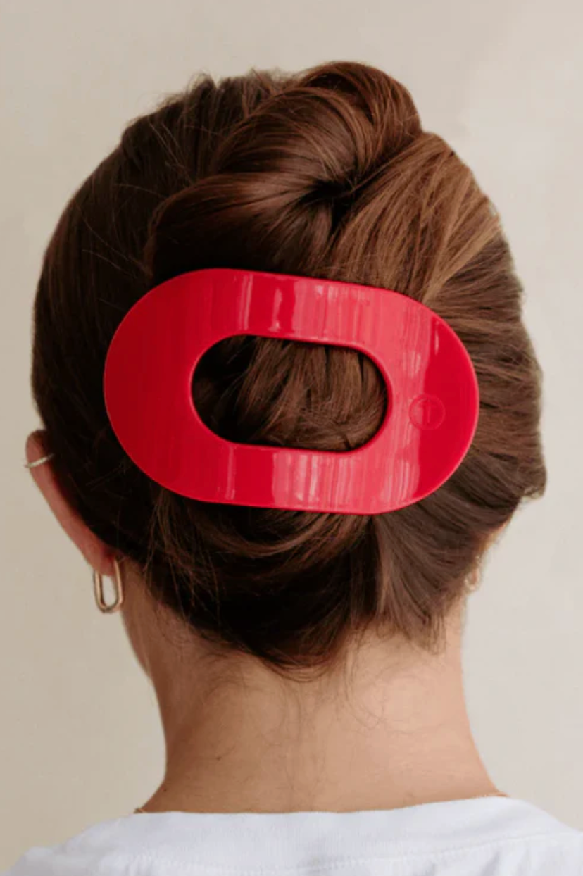 Red Carpet Ready Large Flat Round Clip